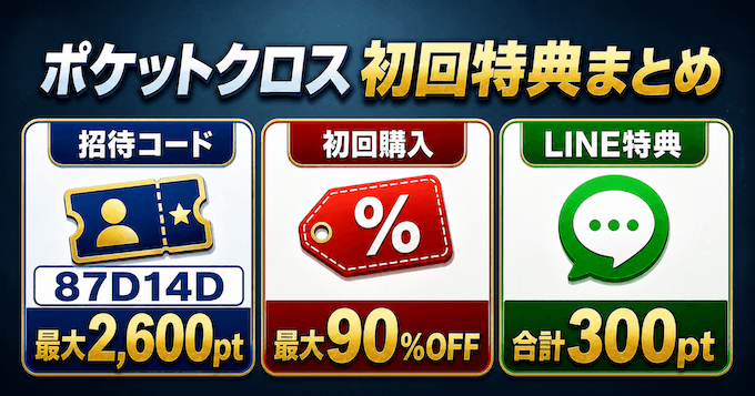 ポケットクロス初回特典まとめ