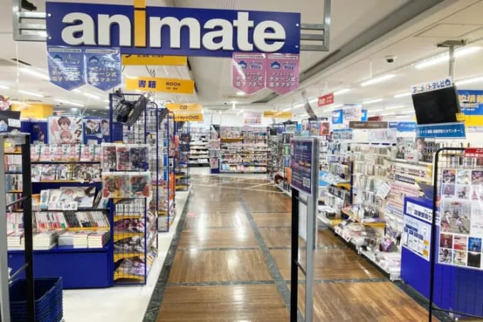 アニメイト 小倉店の店内の雰囲気