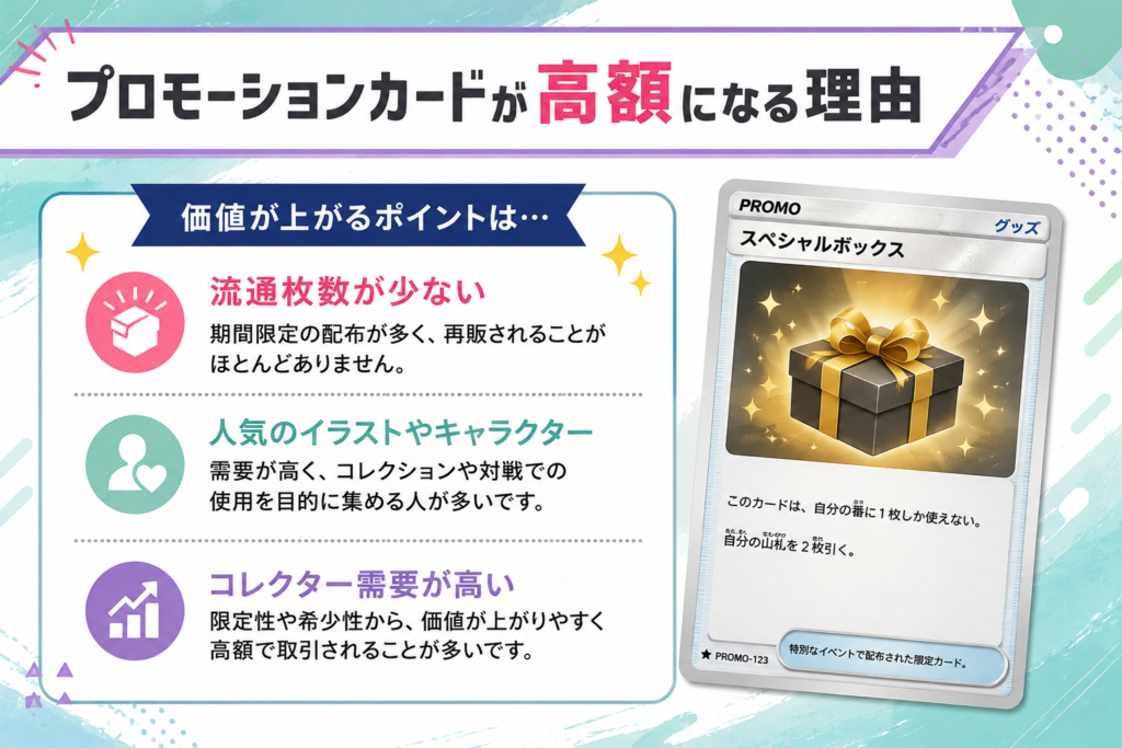 ポケモーションカードが高額になる理由を解説する画像